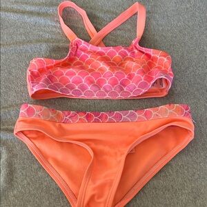 Wonder Nation Pink and Orange Kids Bikini